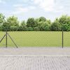 vidaXL Chain Link Fence with Posts Gray 0.4 x 10 m Steel