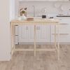 vidaXL Bar Table Natural wood Solid pine wood 55.1 x 31.5 x 43.3 in