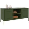 vidaXL TV Cabinet Olive Green Steel Medium TV Cabinet Rectangular