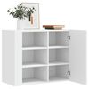 vidaXL Wall Cabinet White Engineered wood Medium Wall mounting