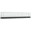 vidaXL Aviary with Extension Silver 492.3"x42.1"x83.5" Steel