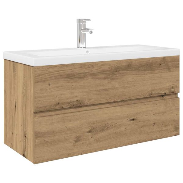 vidaXL Sink Cabinet With Basin Artisan Oak Engineered wood Medium