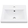 vidaXL Washbasin Frame With Basin White Ceramic basin