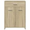 vidaXL Bathroom Furniture Set Sonoma Oak Engineered Wood Large Modern