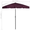 vidaXL Beach Parasol Bordeaux Red Polyester Standard Tiltable