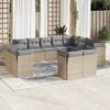 vidaXL Garden Sofa Set Beige and Light Grey