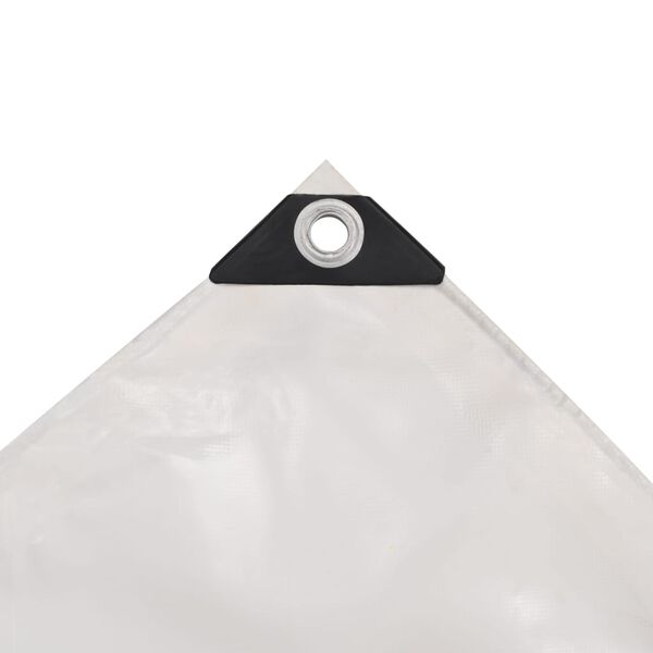 vidaXL Tarpaulin 7.11 oz/ft² 19.7x26.2' White