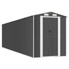 vidaXL Garden Shed Anthracite Galvanized Steel Large Garden Shed