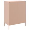 vidaXL Sideboard Pink Steel 26.8x15.4x35.0 in Sideboard Rectangular