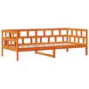 vidaXL Daybed Wax Brown Solid Pine Wood 35.4 x 78.7 in Daybed