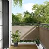 vidaXL Balcony Screen Taupe 29.5x275.6" 100% Polyester Oxford