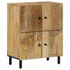 vidaXL Side Cabinet Natural wood Solid mango wood, engineered wood, iron