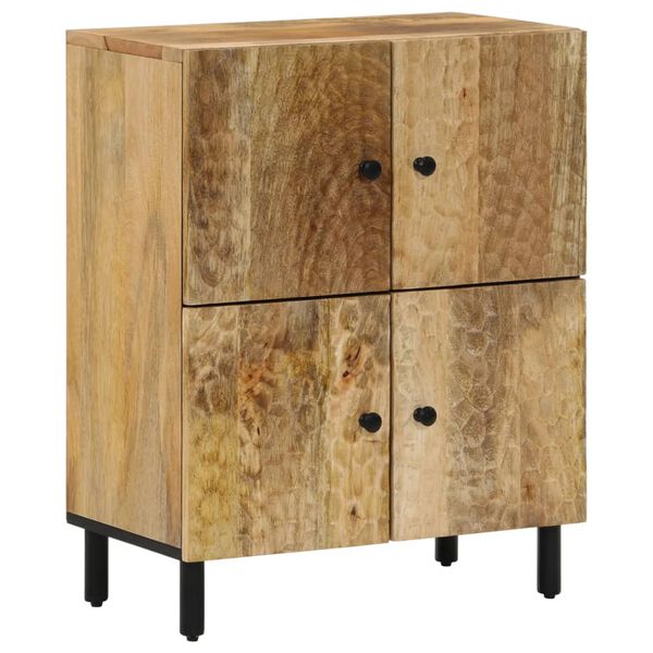vidaXL Side Cabinet Natural wood Solid mango wood, engineered wood, iron