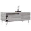 vidaXL Coffee Table Grey Sonoma Engineered Wood 35.4 x 19.7 x 14.4 in