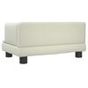 vidaXL Kids Sofa Cream Faux Leather, Solid Pine Wood, Foam Mini Durable