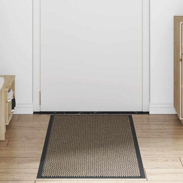 vidaXL Doormat Brown Polypropylene and PVC 23.6 x 59.1 in Doormat