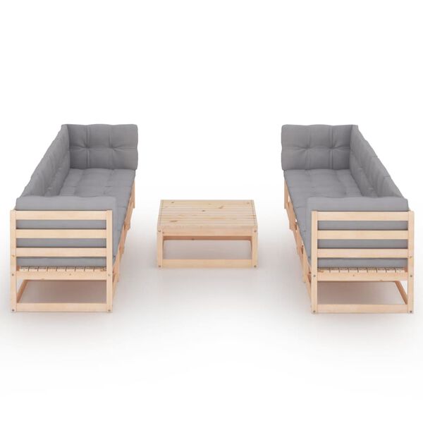vidaXL Garden Lounge Set Natural Pine