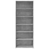 vidaXL Highboard Concrete grey Engineered wood Tall Highboard
