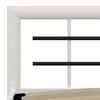vidaXL Bed Frame White and Black Metal Super King Durable Bed Frame