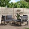 vidaXL Garden Lounge Set Set of 5 Anthracite