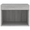 vidaXL Bedside Cabinet Set of 2 Grey sonoma Engineered wood