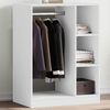 vidaXL Wardrobe White 30.3"x18.9"x40.2" Engineered Wood
