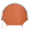 vidaXL Camping Tent Tunnel 4-Person Orange Waterproof