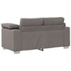 vidaXL Sofa Taupe 62.99 x 30.31 x 32.28 in Fabric