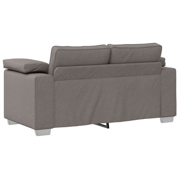 vidaXL Sofa Taupe 62.99 x 30.31 x 32.28 in Fabric