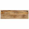 vidaXL Coat Rack Natural wood, Black Solid mango wood, Iron Medium