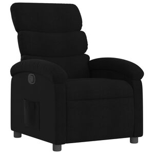 vidaXL Recliner Chair Black Fabric (100% polyester), metal, plywood Medium