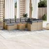 vidaXL Garden Sofa Set Mix Beige