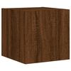 vidaXL TV Wall Unit Brown oak Engineered wood Standard TV Wall Unit