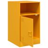 vidaXL Bedside Cabinet Set of 2 Mustard Yellow Cold-rolled steel Medium