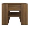 vidaXL Coffee Table Brown Oak Engineered Wood 21.7 x 21.9 x 17.7 in
