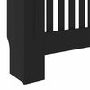 vidaXL Radiator Cover Black 30.71 x 7.48 x 32.09 in Engineered Wood