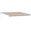 vidaXL Retractable Awning 157.48" x 118.11" Beige