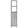 vidaXL Bathroom Cabinet Grey Sonoma Engineered wood, steel Medium