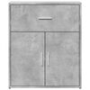 vidaXL Sideboards 2 pcs Concrete Gray 23.6"x12.2"x27.6" Engineered Wood
