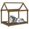 vidaXL Dog Bed Honey Brown Solid Pine Wood Medium Durable Dog Bed