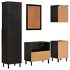 vidaXL Bathroom Cabinet Set Black