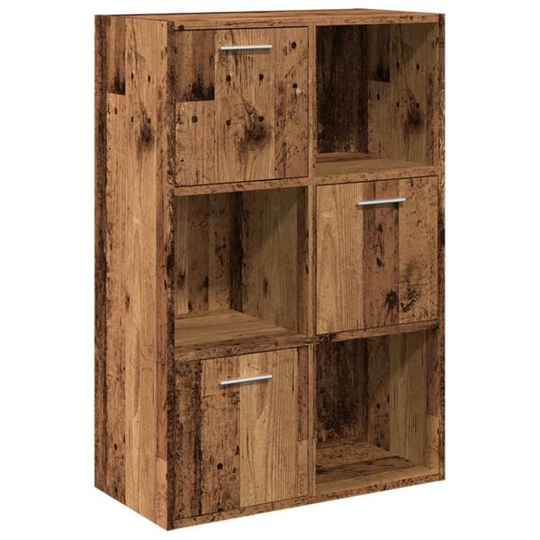 vidaXL Bookshelf Artisan Oak Engineered Wood Medium Bookshelf