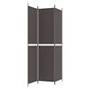 vidaXL 3-Panel Room Divider Brown 59.1"x86.6" Fabric
