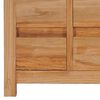 vidaXL TV Cabinet Teak Brown Solid Teak Wood Medium