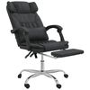 vidaXL Massage Office Chair Black Faux leather, metal, plywood Standard