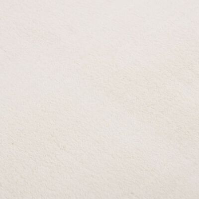 vidaXL Shaggy Rug Cream White 4'x6' Polyester