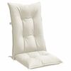vidaXL Highback Chair Cushion Set of 4 Melange Cream 100% Polyester