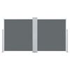 vidaXL Side Awning Anthracite Polyester with PU coating 39.4 x 236.2 in