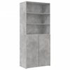 vidaXL Storage Cabinet Concrete Grey Engineered Wood Tall