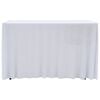 vidaXL Table Cover Set of 2 White 90% polyester, 10% elastane